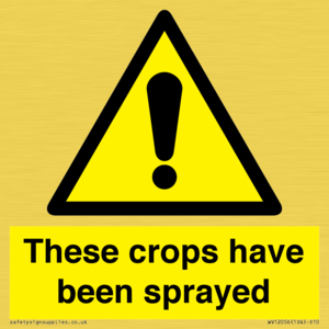 These crops have been sprayed